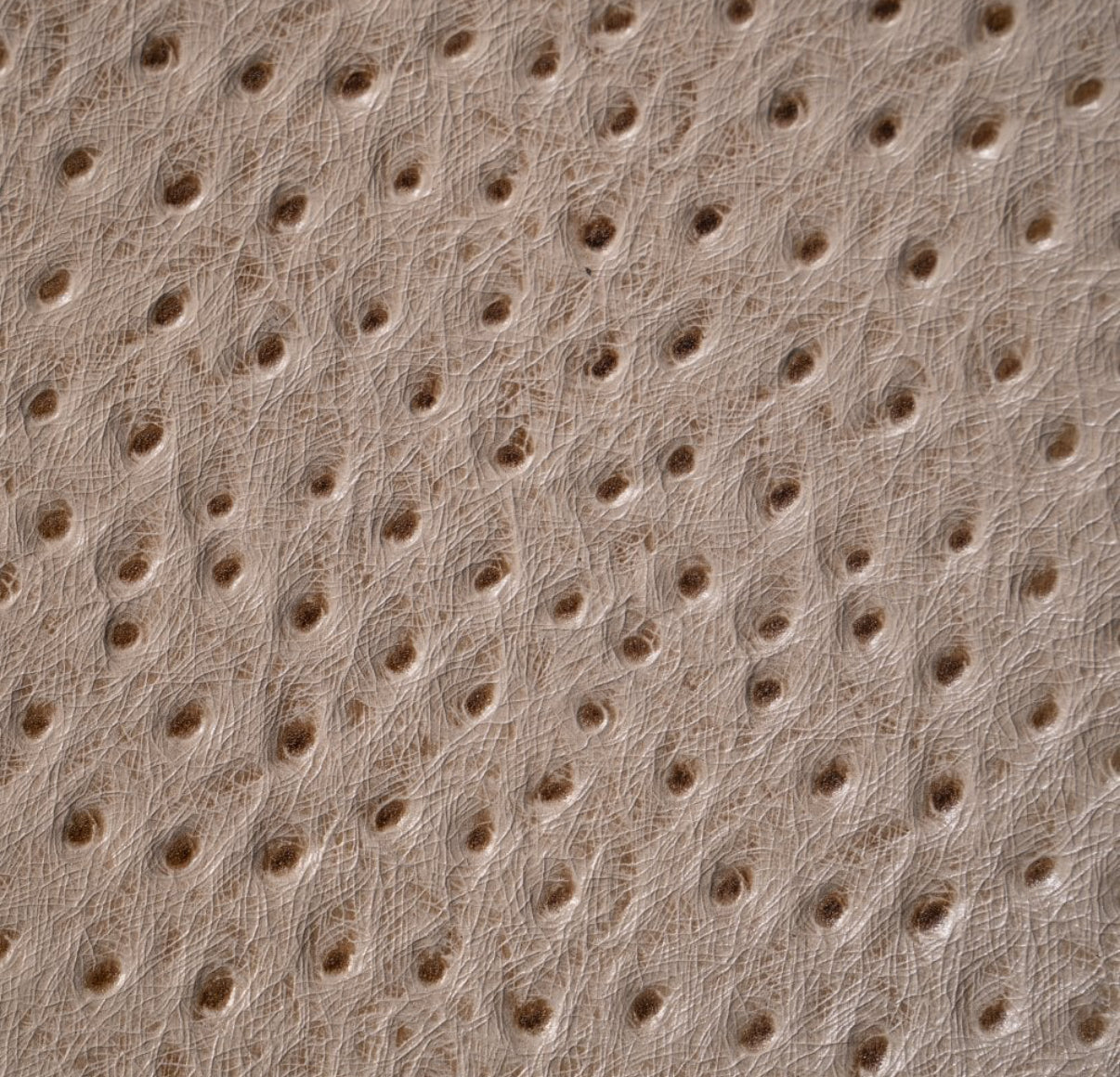 ETIER GUSTO TRIPLE WATCH ROLL OSTRICH LEATHER - LIGHT CAPPUCINO