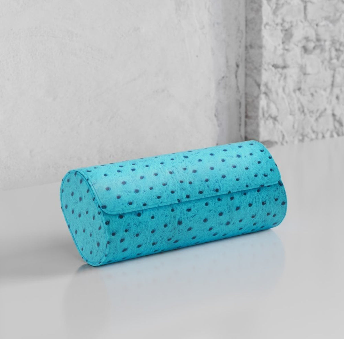 ETIER GUSTO TRIPLE WATCH ROLL OSTRICH LEATHER - AQUA