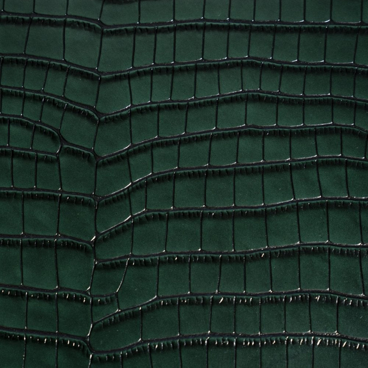 ETIER VERDI TRIPLE WATCH ROLL CROCODILE LEATHER - GREEN