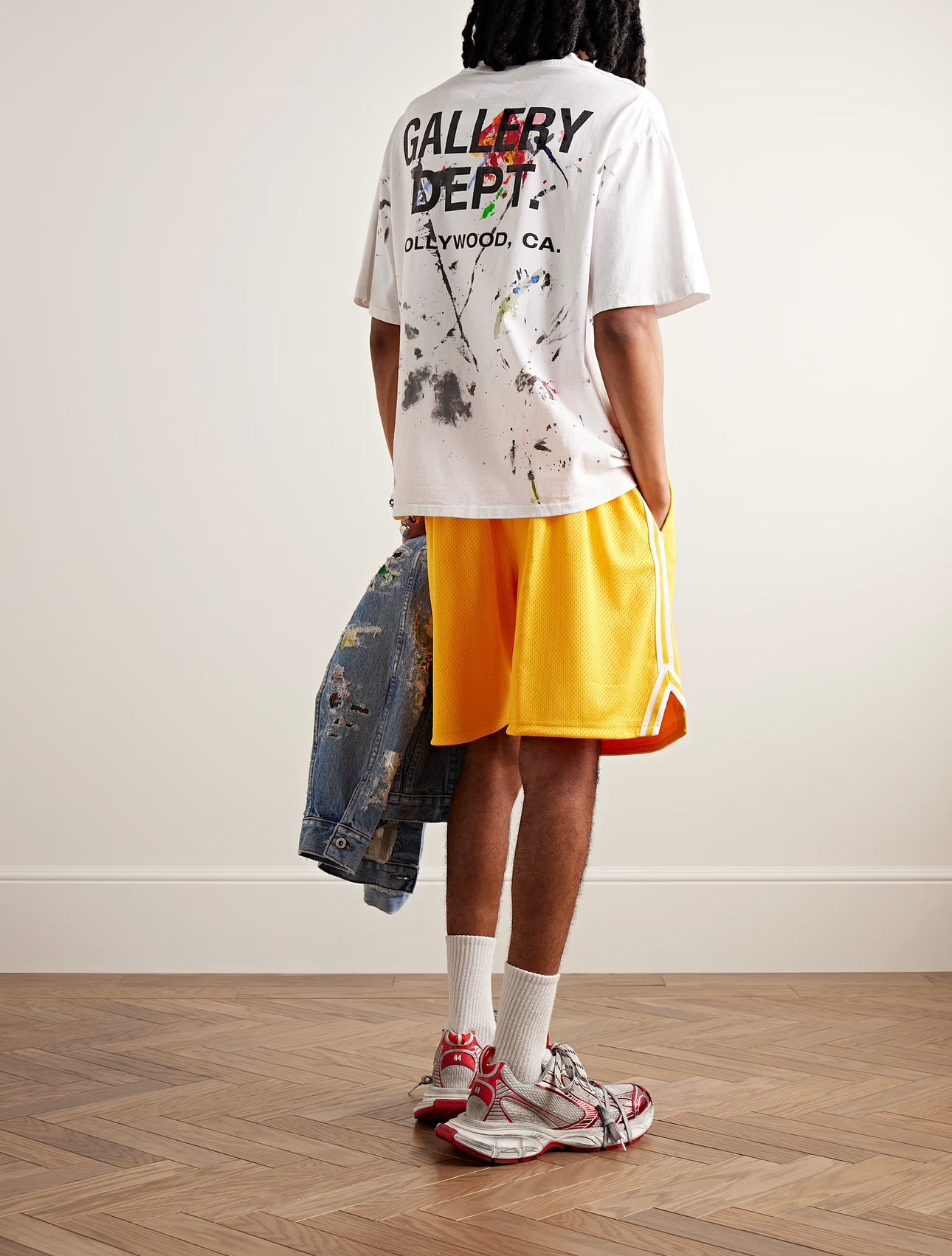 GALLERY DEPT PAINT SPLATTER TEE - WHITE