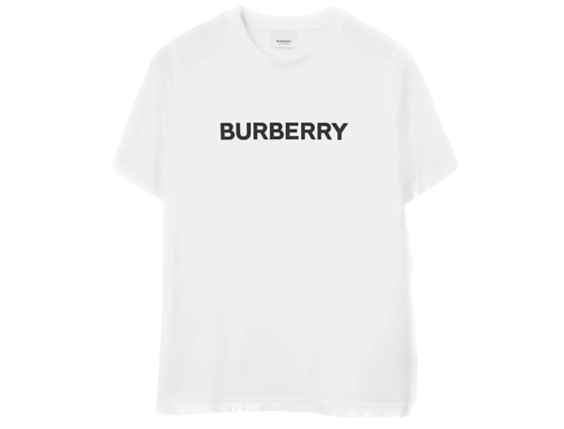 BURBERRY LOGO T SHIRT - WHITE