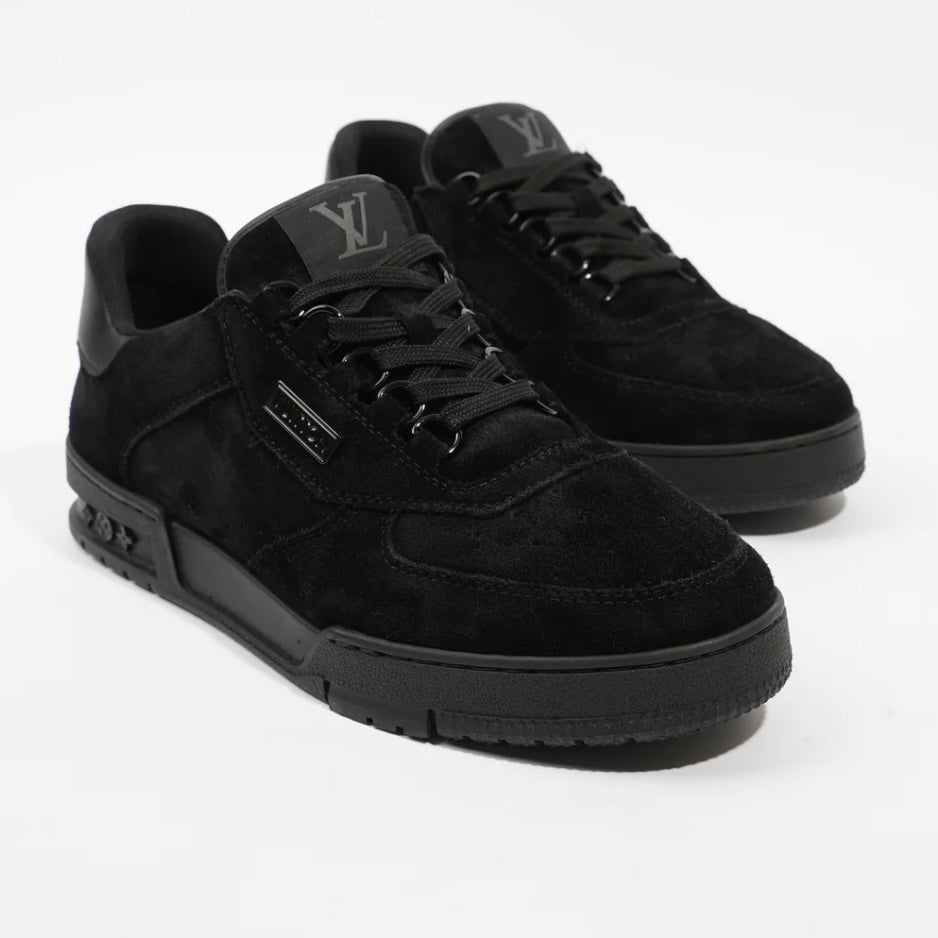 LOUIS VUITTON LV ‘STAFF EXCLUSIVE’ SUEDE TRAINERS - BLACK