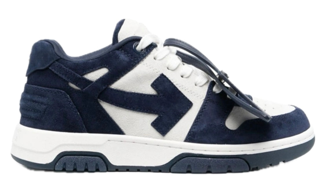 OFF WHITE ‘OUT OF OFFICE SUEDE TRAINERS - NAVY BLUE