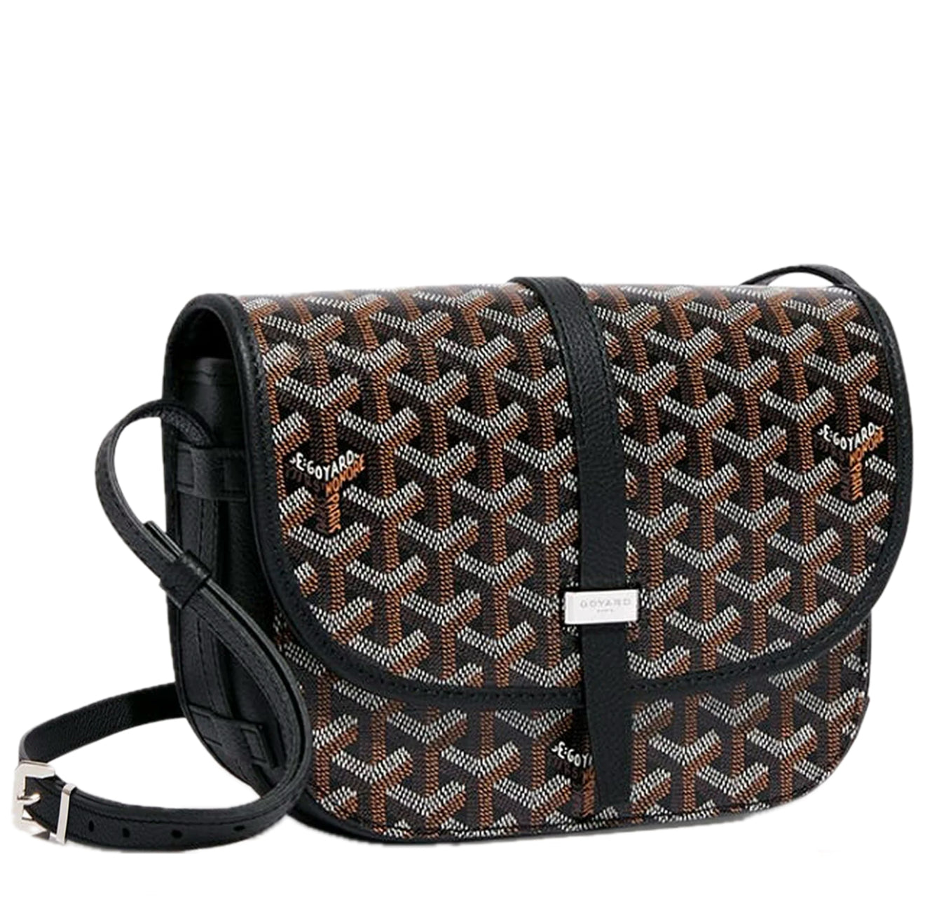 GOYARD BELVEDERE PM MESSENGER BAG - BLACK