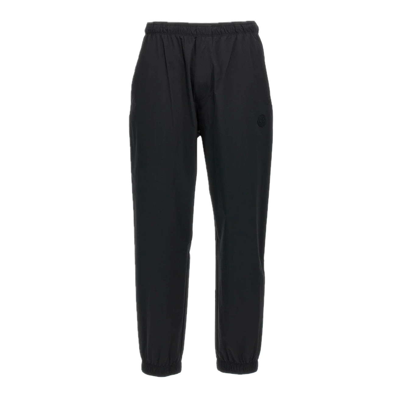MONCLER LOGO PATCH TRACK PANTS - BLACK