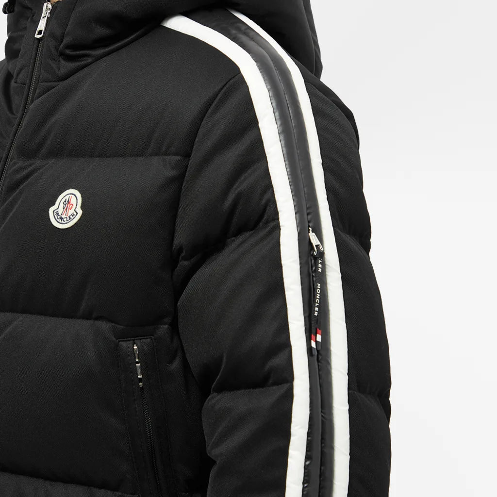 MONCLER SANBESAN SIDE STRIPE JACKET - BLACK