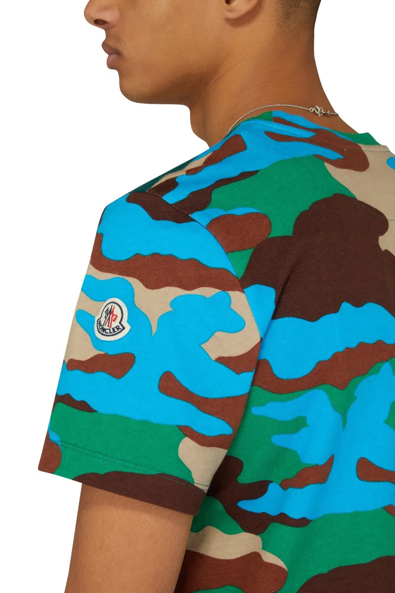 MONCLER SS LOGO TEE - CAMO