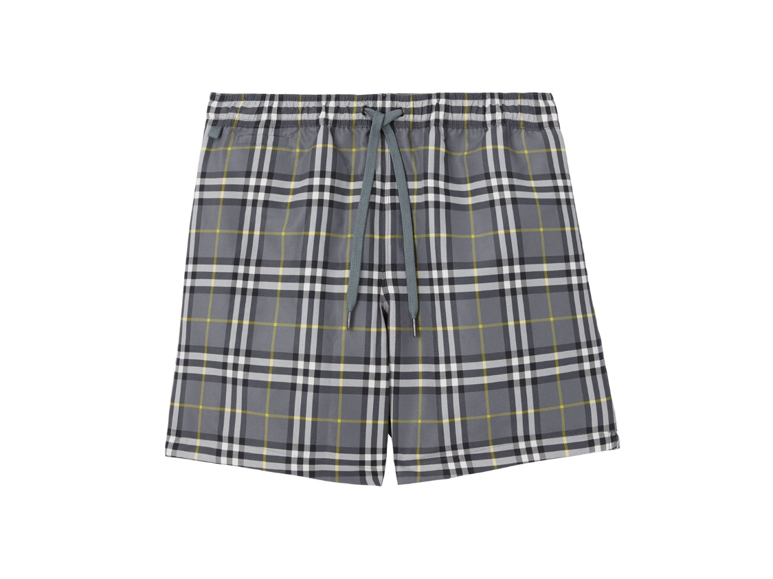 BURBERRY SWIM SHORTS - GREY