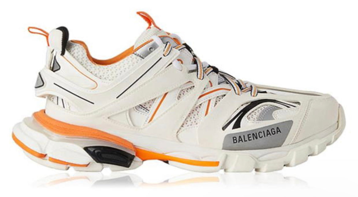 BALENCIAGA TRACK RUNNERS - WHITE / ORANGE