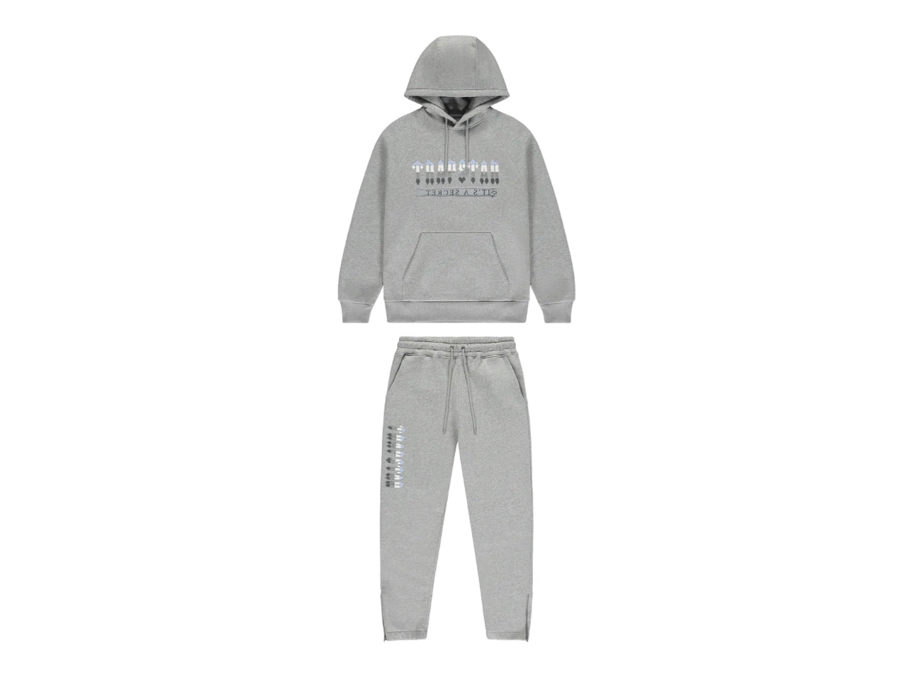 TRAPSTAR CHENILLE 2.0 HOODIE TRACKSUIT GREY