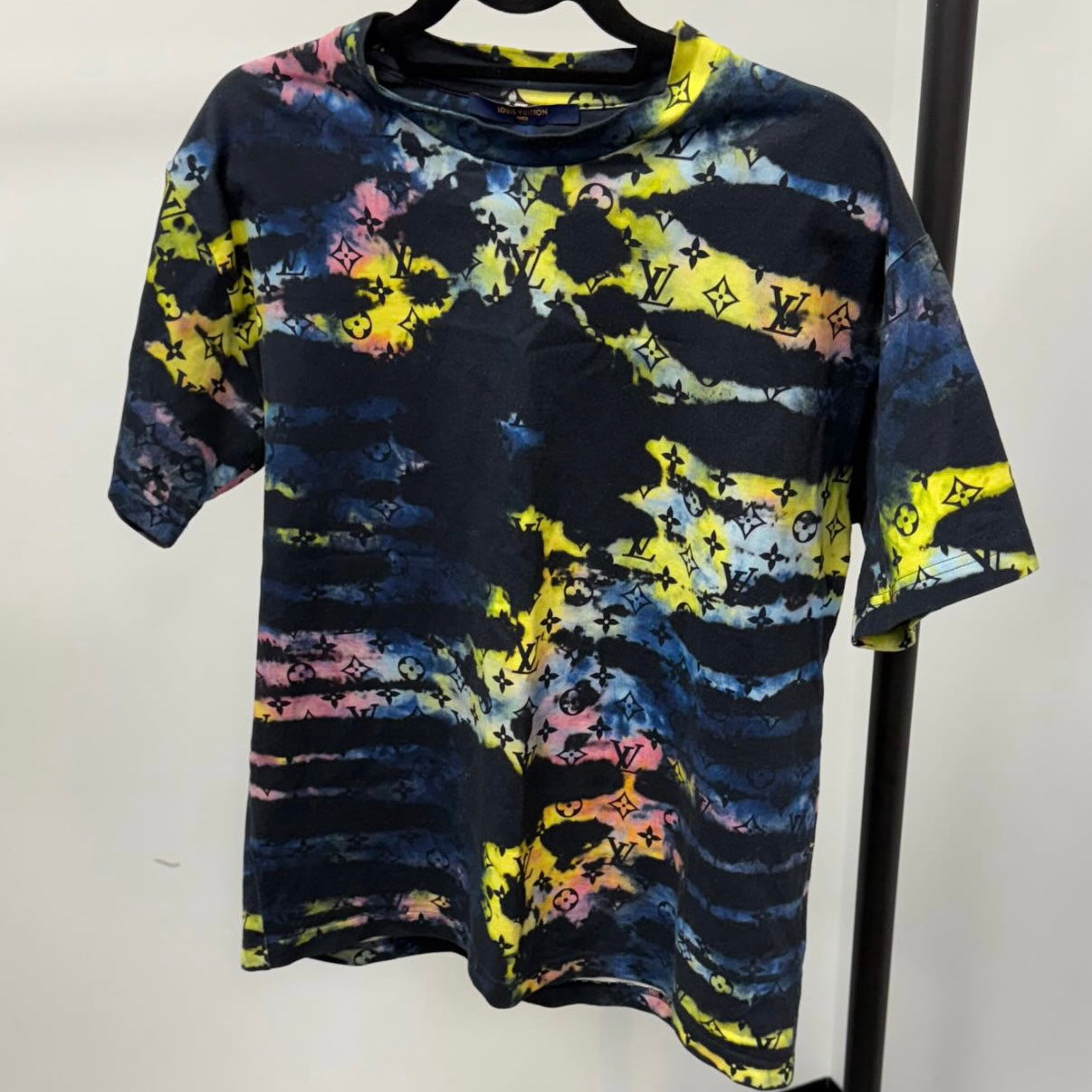 (PRE-OWNED) LOUIS VUITTON LV MONOGRAM TIE-DYE TEE