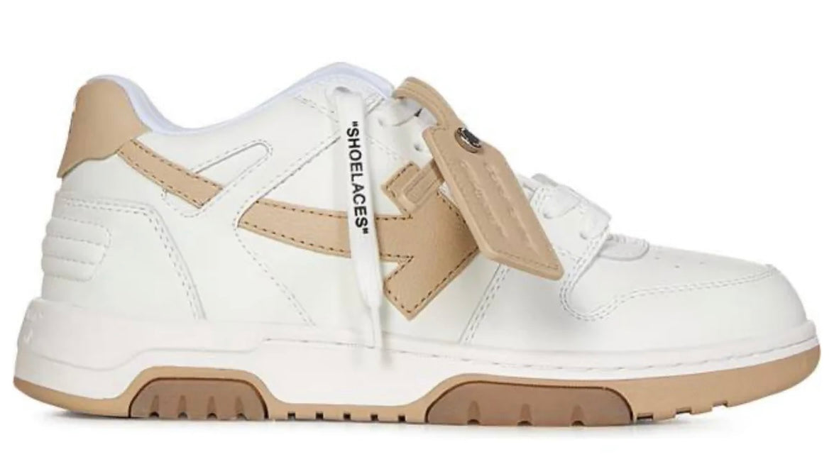 OFF WHITE ‘OUT OF OFFICE’ TRAINERS - WHITE SAND