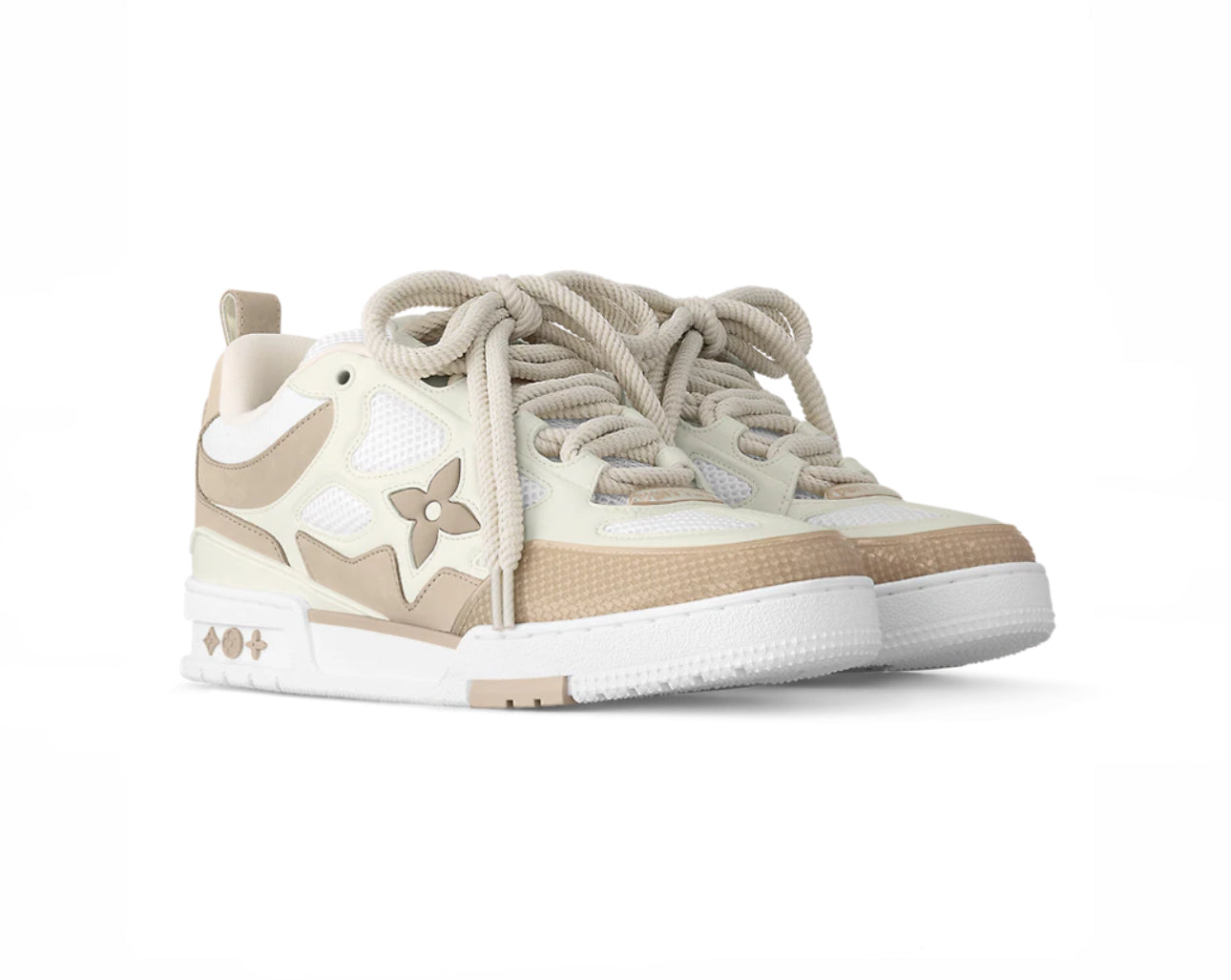 LOUIS VUITTON LV SKATE MONOGRAM SNEAKERS - BEIGE