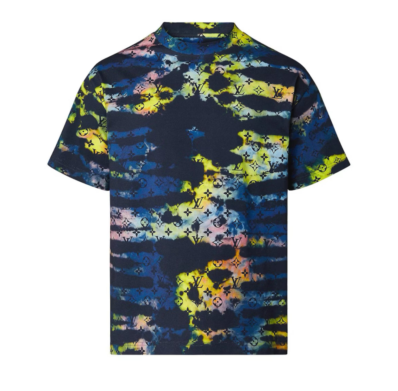 (PRE-OWNED) LOUIS VUITTON LV MONOGRAM TIE-DYE TEE