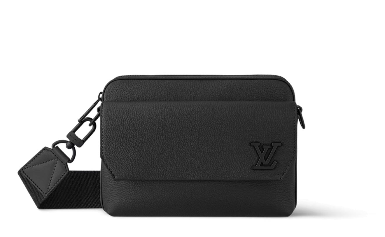 (PRE-OWNED) LOUIS VUITTON LV FASTLINE MESSENGER BAG - BLACK