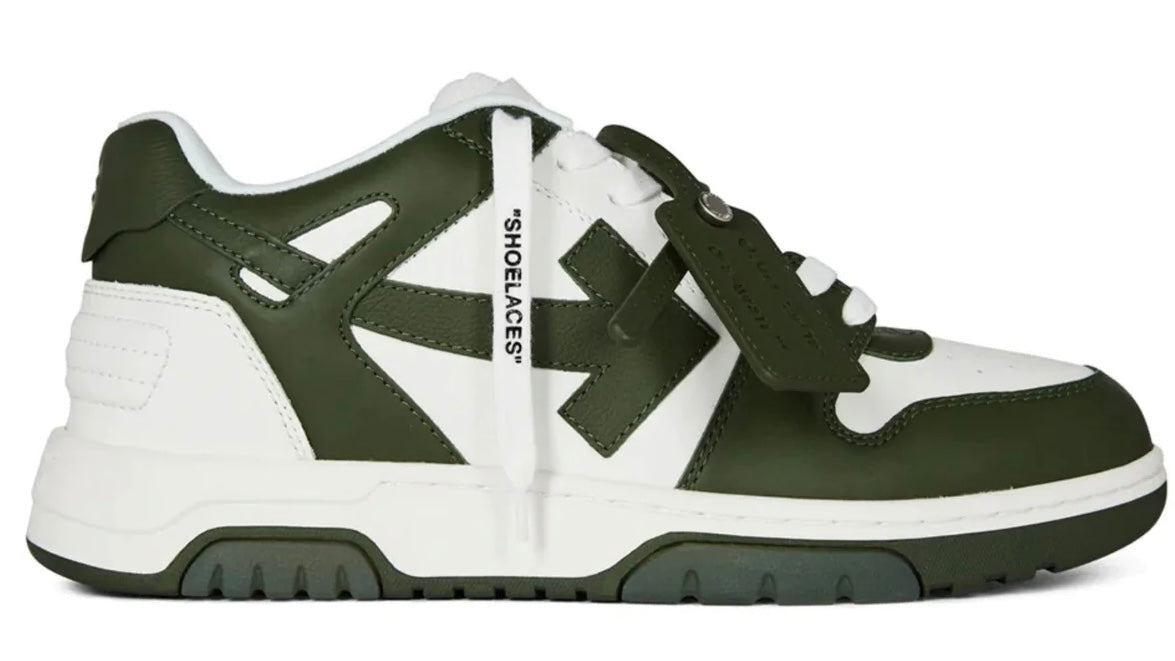 OFF WHITE ‘OUT OF OFFICE’ TRAINERS - DARK GREEN
