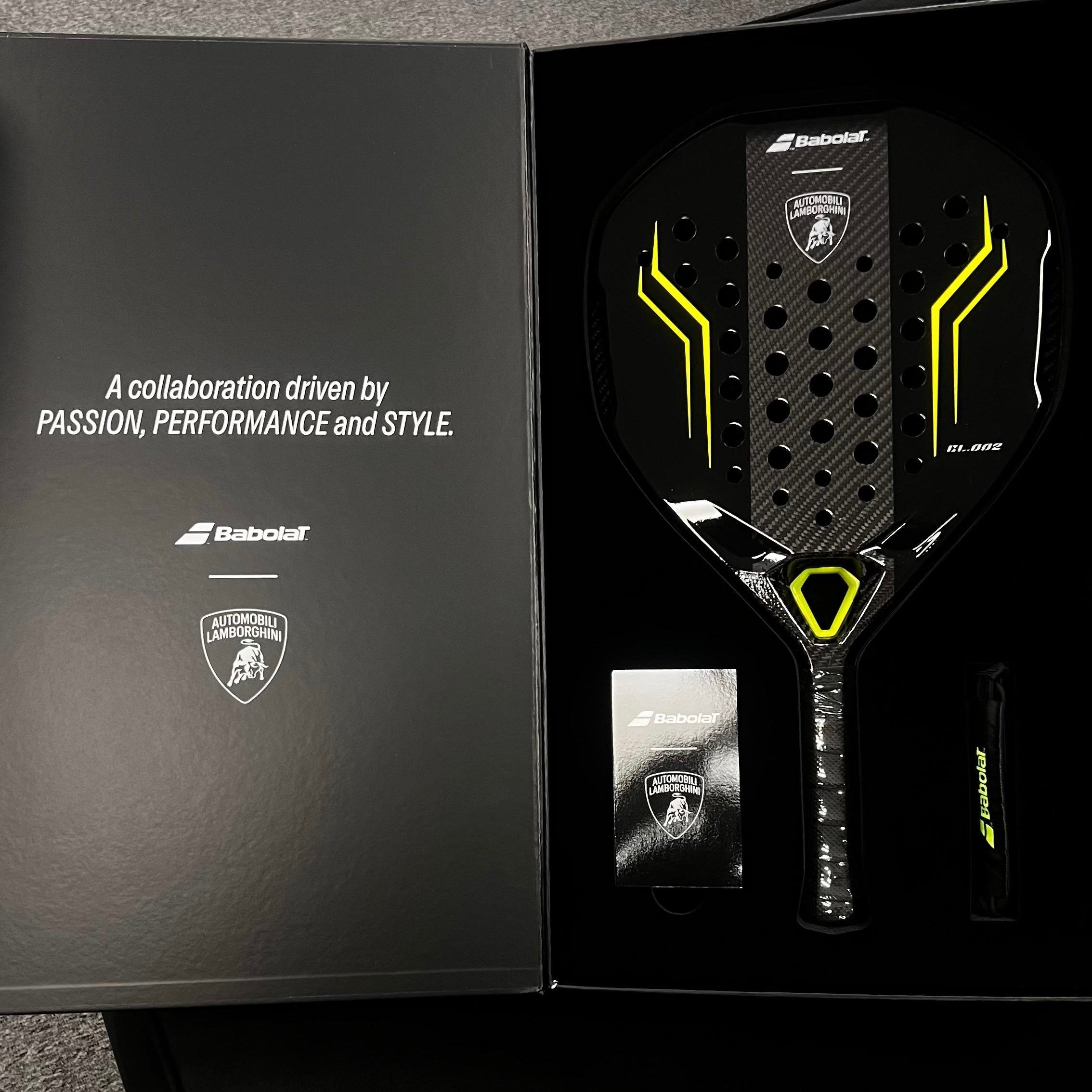 BABOLAT x LAMBORGHINI PADEL RACKET BLACK EDITION