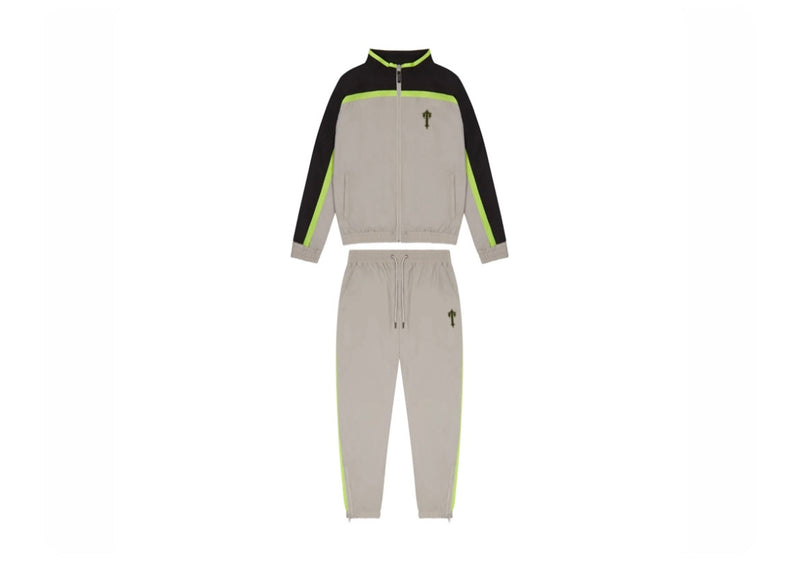 TRAPSTAR SHELL TRACKSUIT - GREY/LIME – withhuk